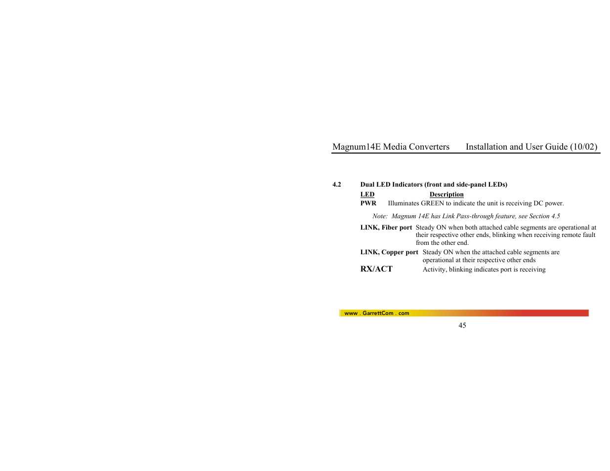 GarrettCom 14E User Manual | Page 53 / 66
