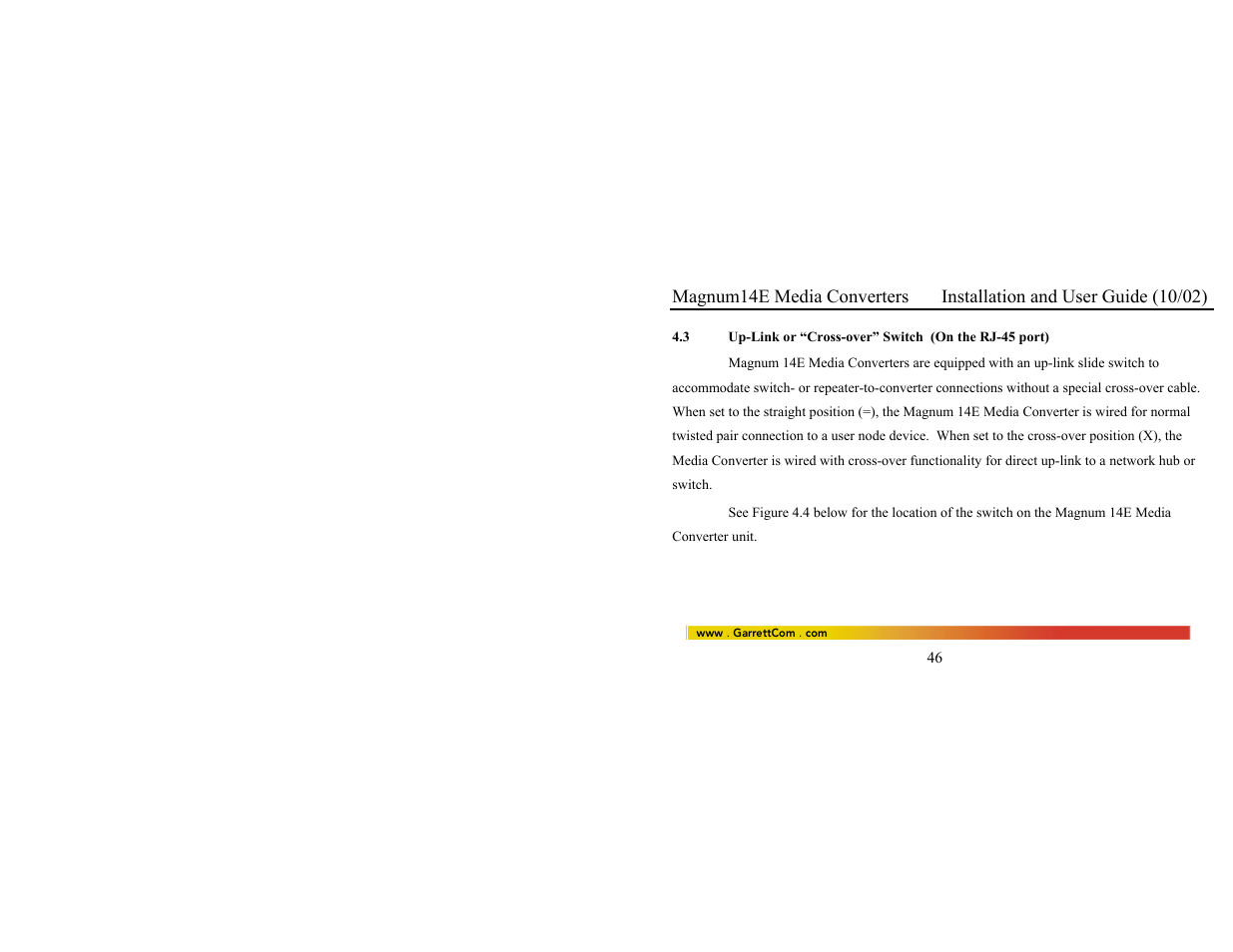GarrettCom 14E User Manual | Page 54 / 66