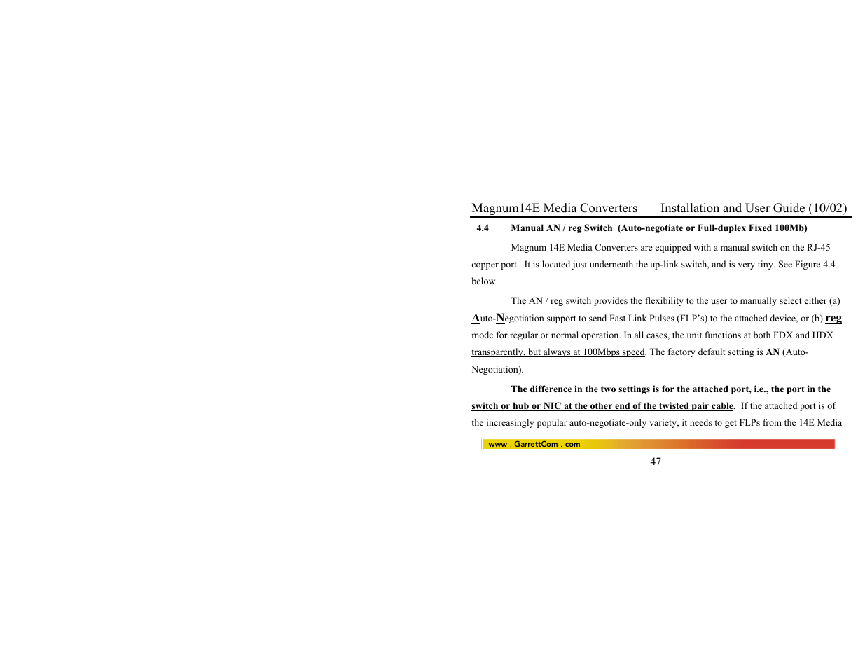 GarrettCom 14E User Manual | Page 55 / 66