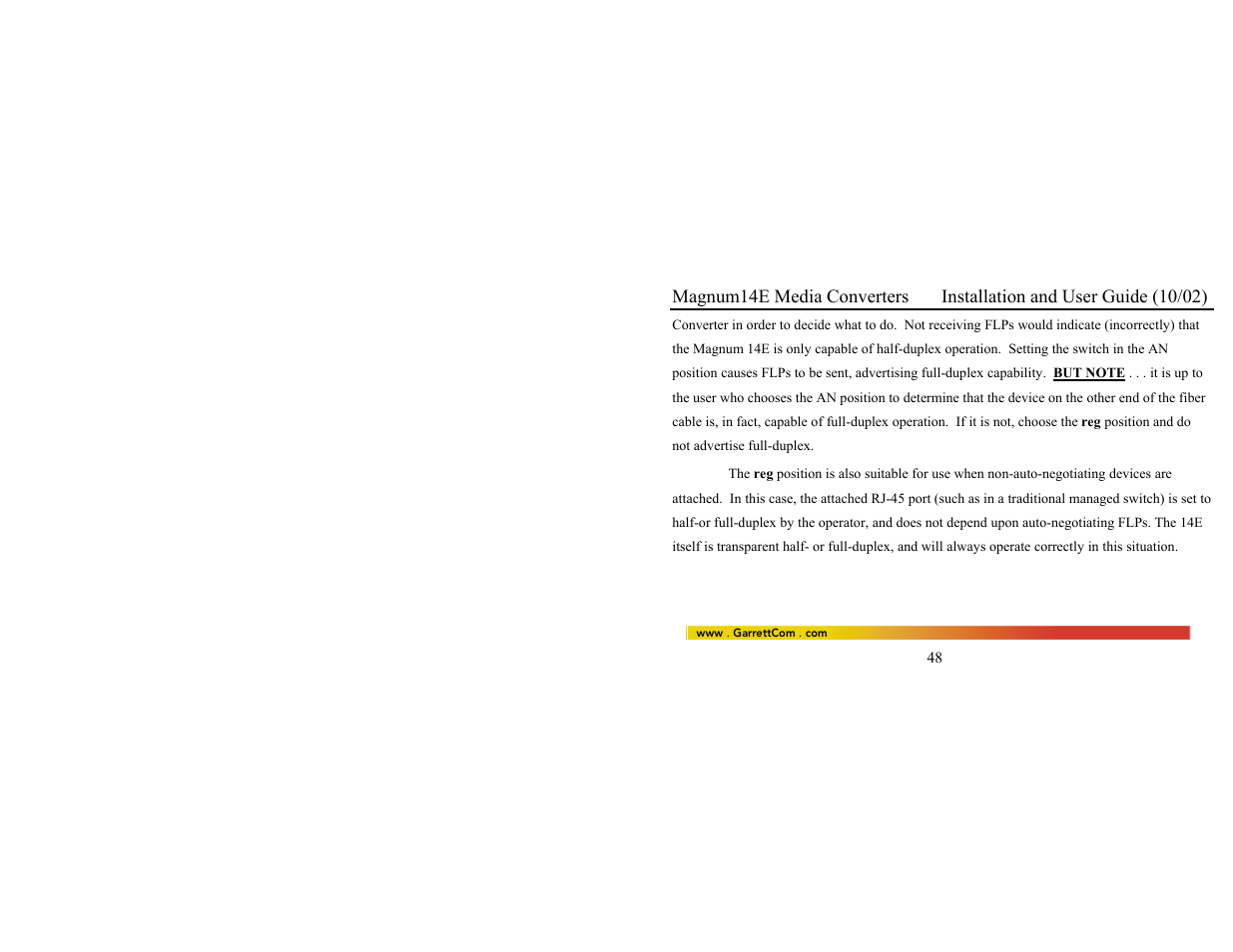 GarrettCom 14E User Manual | Page 56 / 66