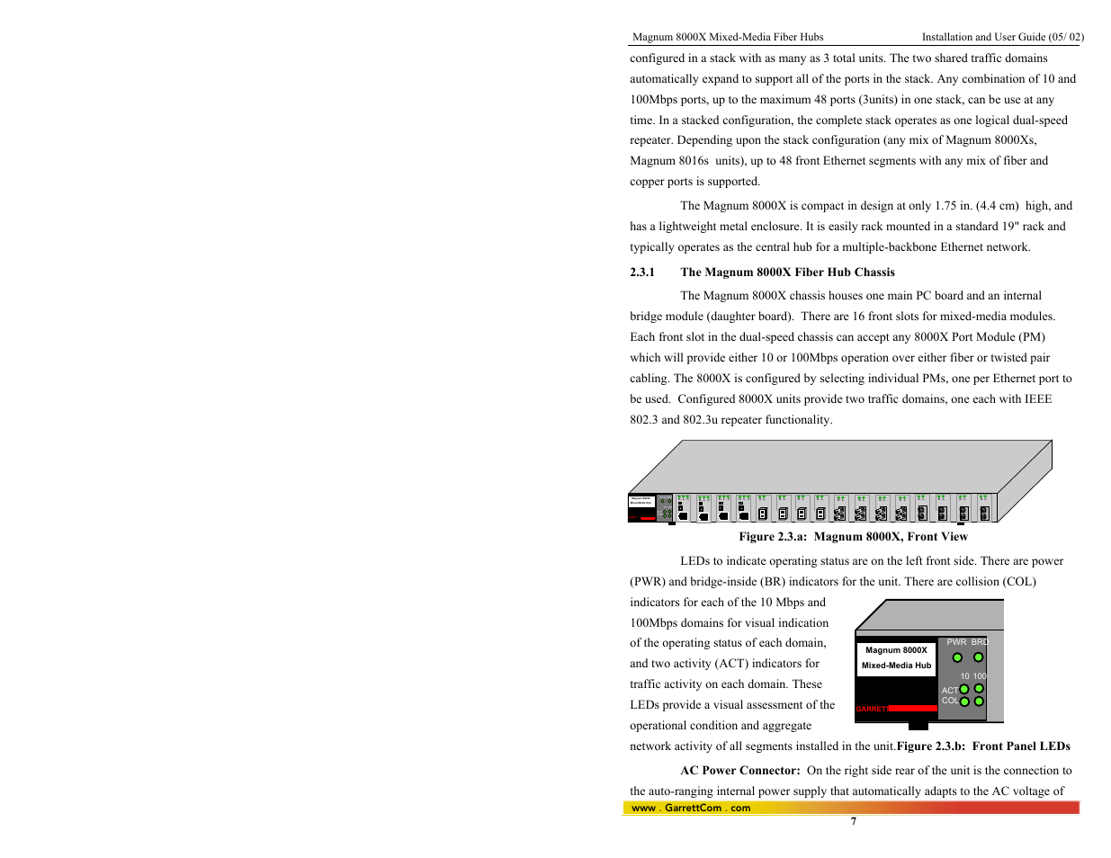 Garrett | GarrettCom 8000X User Manual | Page 14 / 63