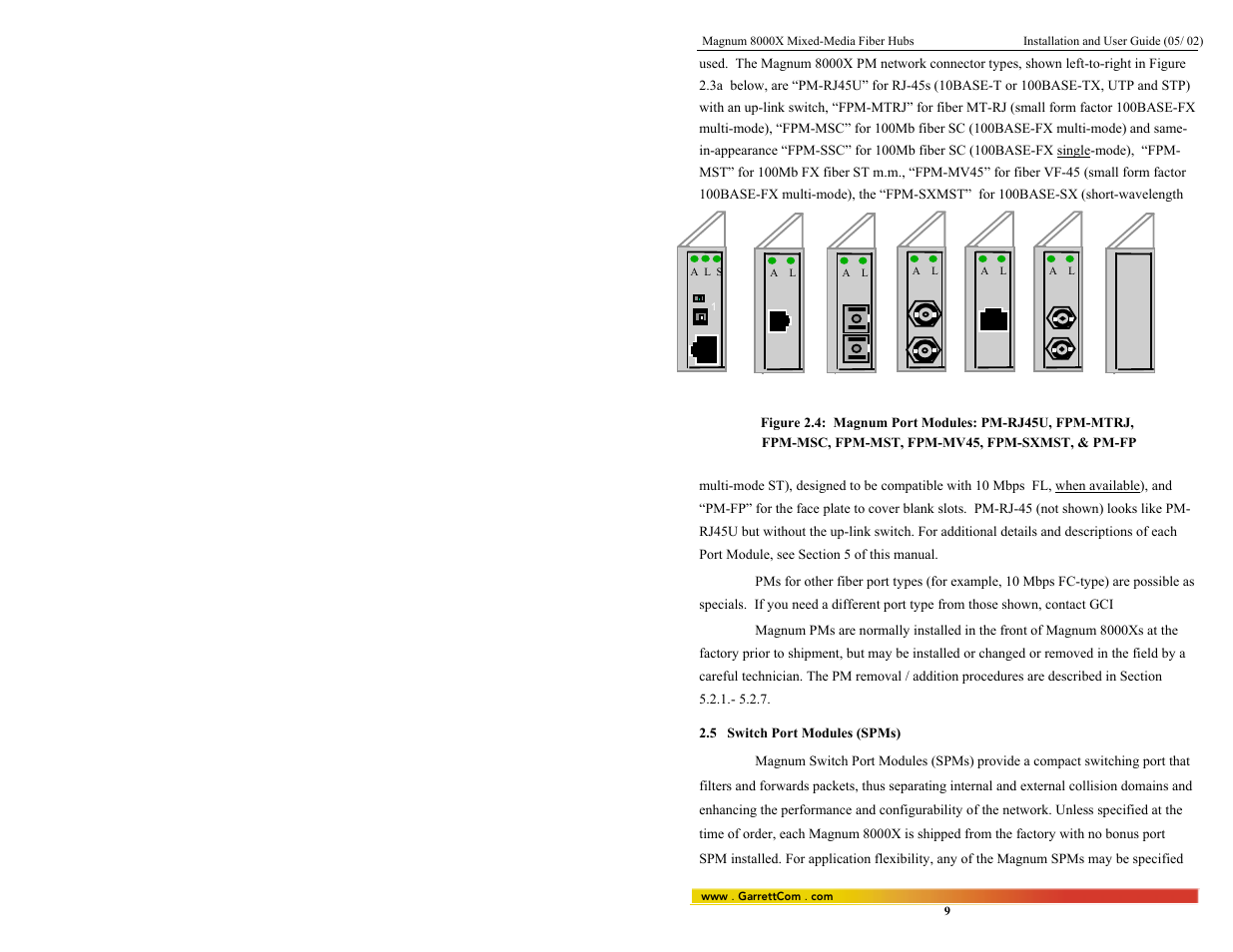 GarrettCom 8000X User Manual | Page 16 / 63