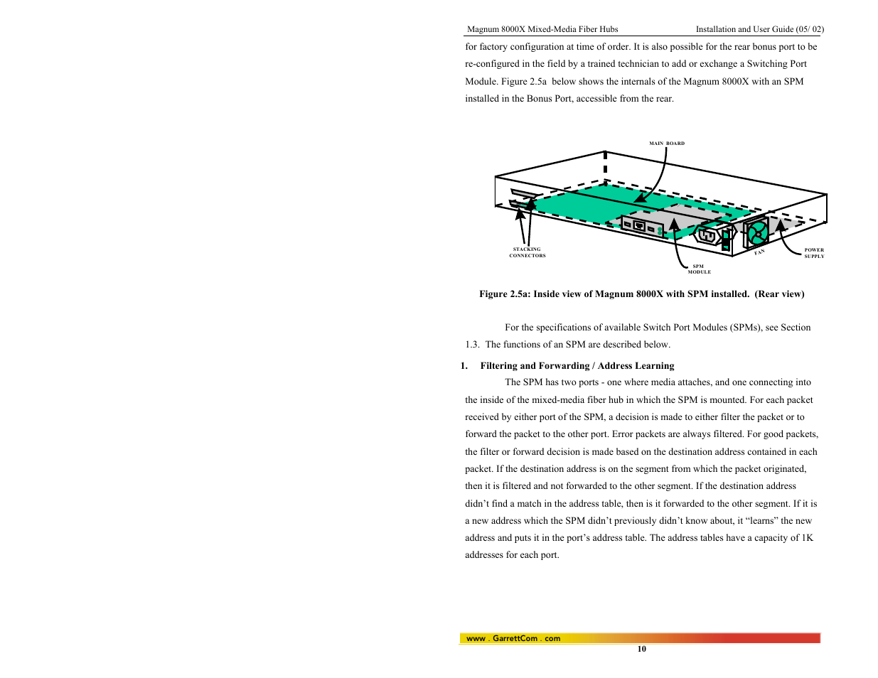 GarrettCom 8000X User Manual | Page 17 / 63