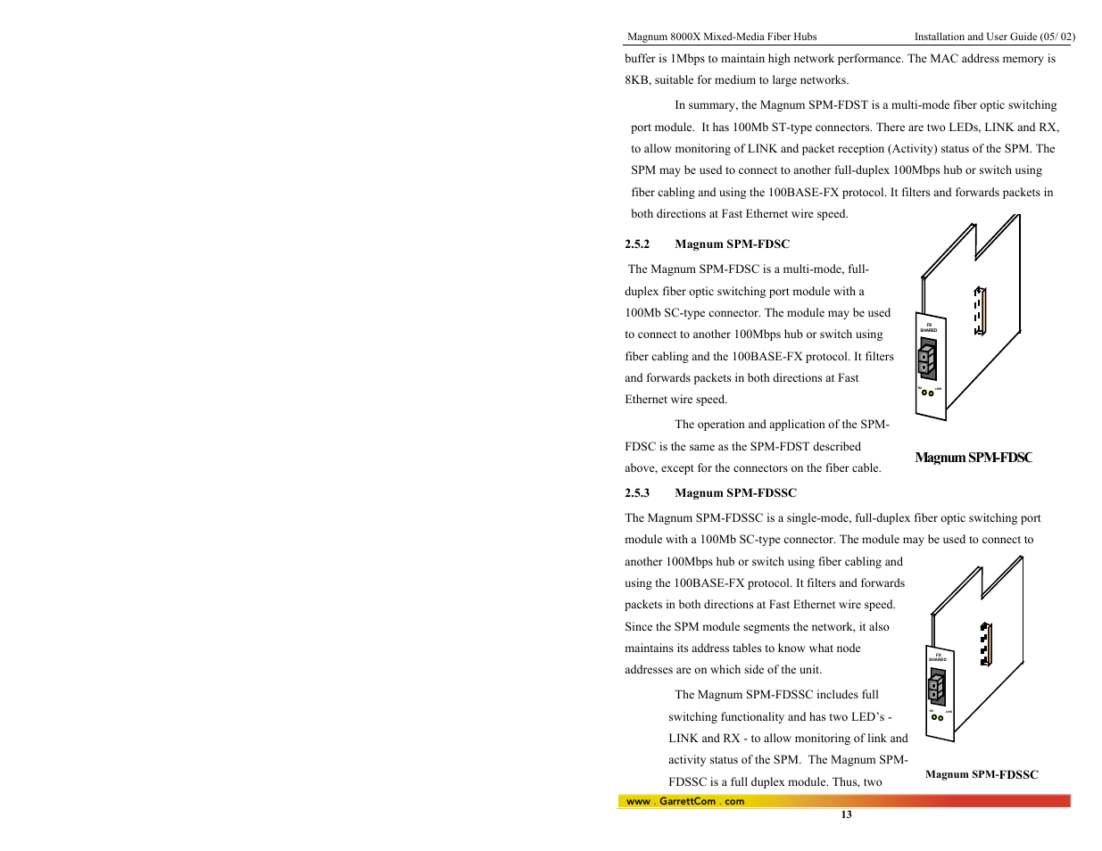 GarrettCom 8000X User Manual | Page 20 / 63