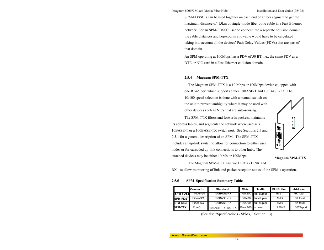 GarrettCom 8000X User Manual | Page 21 / 63