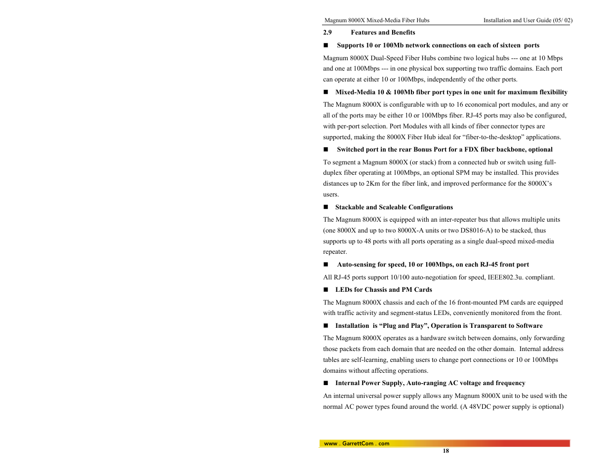 GarrettCom 8000X User Manual | Page 25 / 63