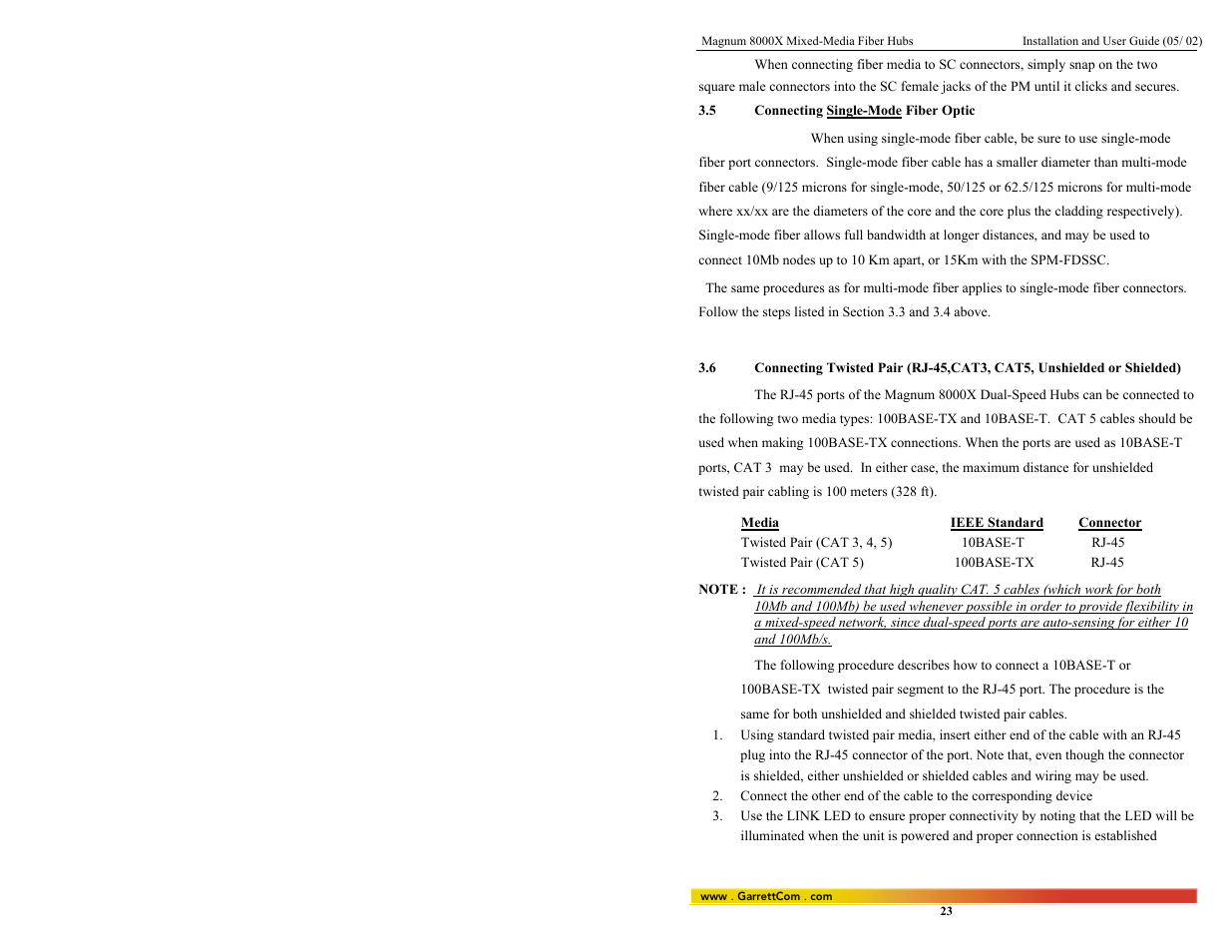 GarrettCom 8000X User Manual | Page 30 / 63