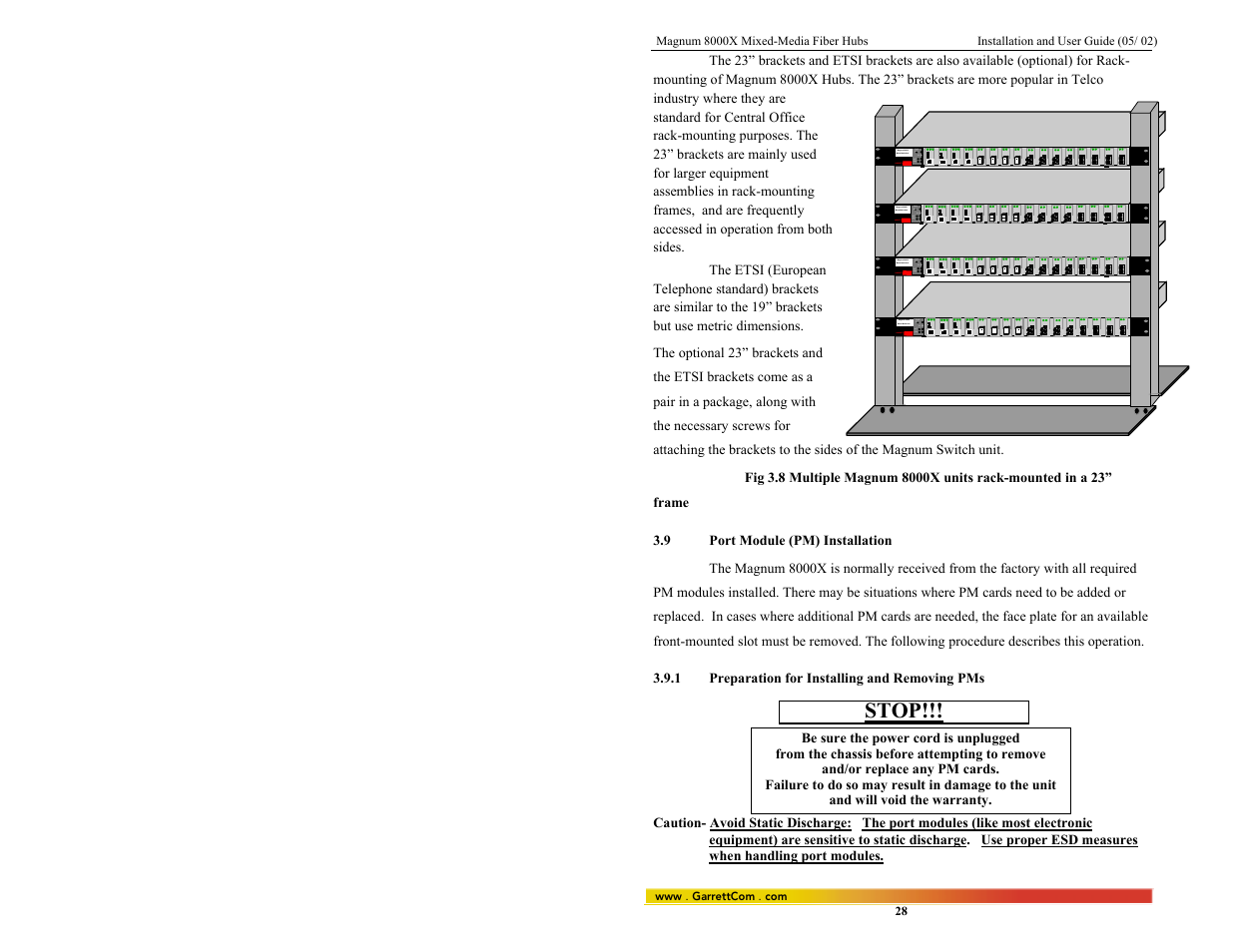 GarrettCom 8000X User Manual | Page 35 / 63