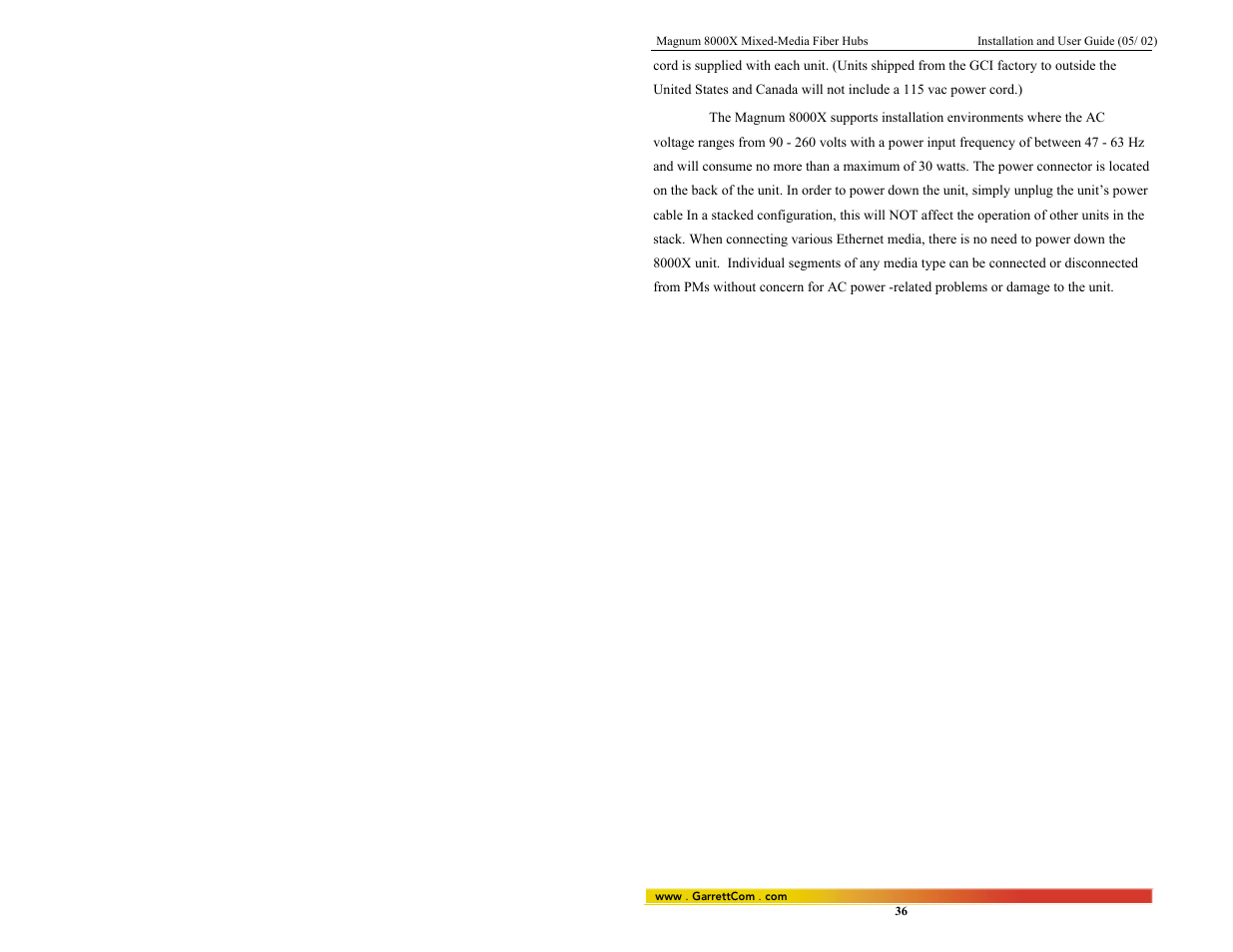 GarrettCom 8000X User Manual | Page 43 / 63