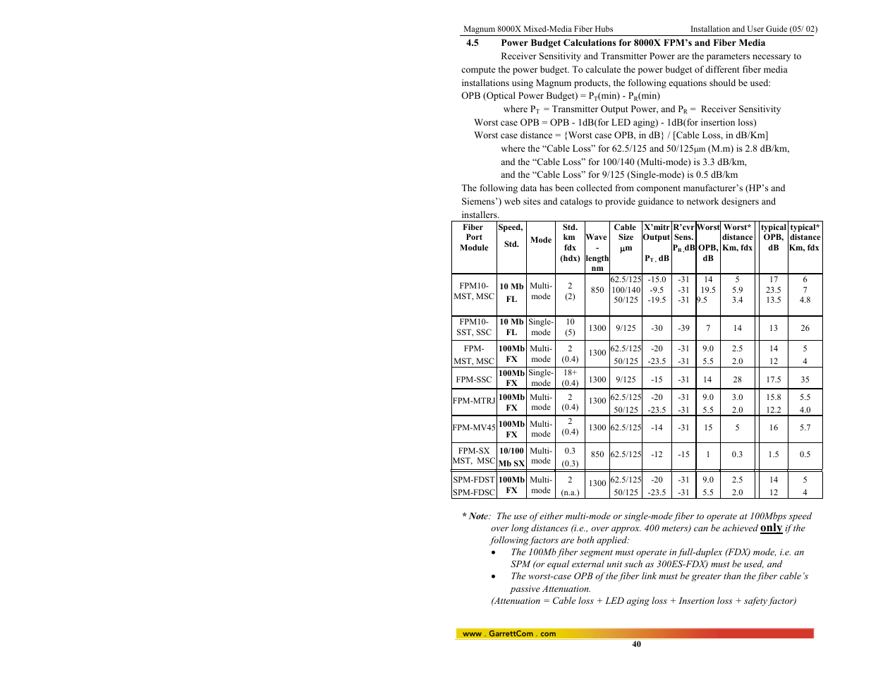Only | GarrettCom 8000X User Manual | Page 47 / 63
