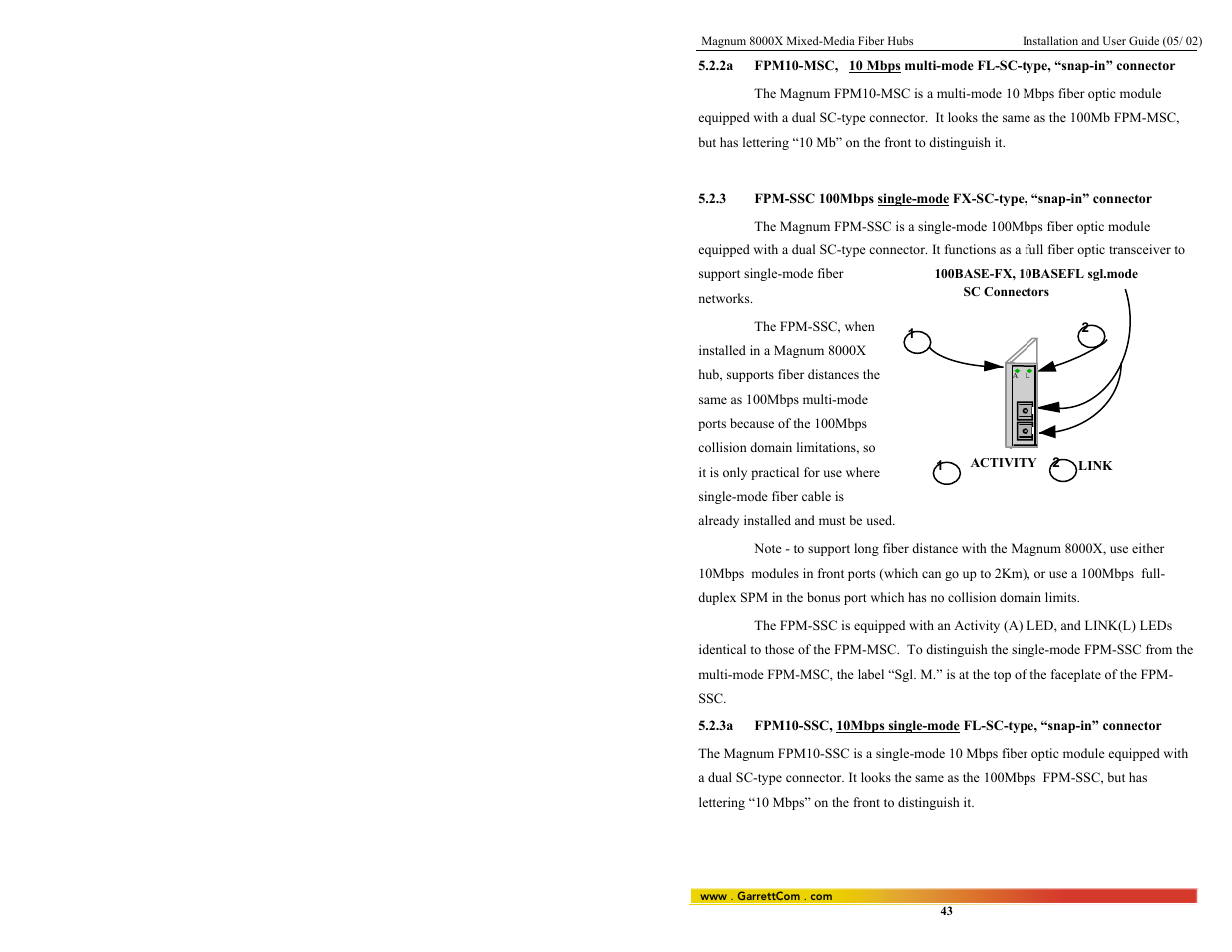 GarrettCom 8000X User Manual | Page 50 / 63