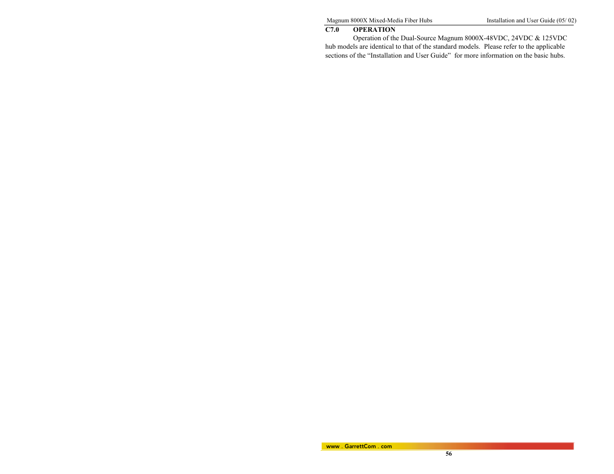 GarrettCom 8000X User Manual | Page 63 / 63