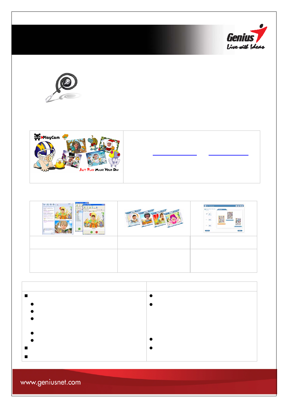 Slim 322 | GENIUS Web Camera User Manual | Page 2 / 3
