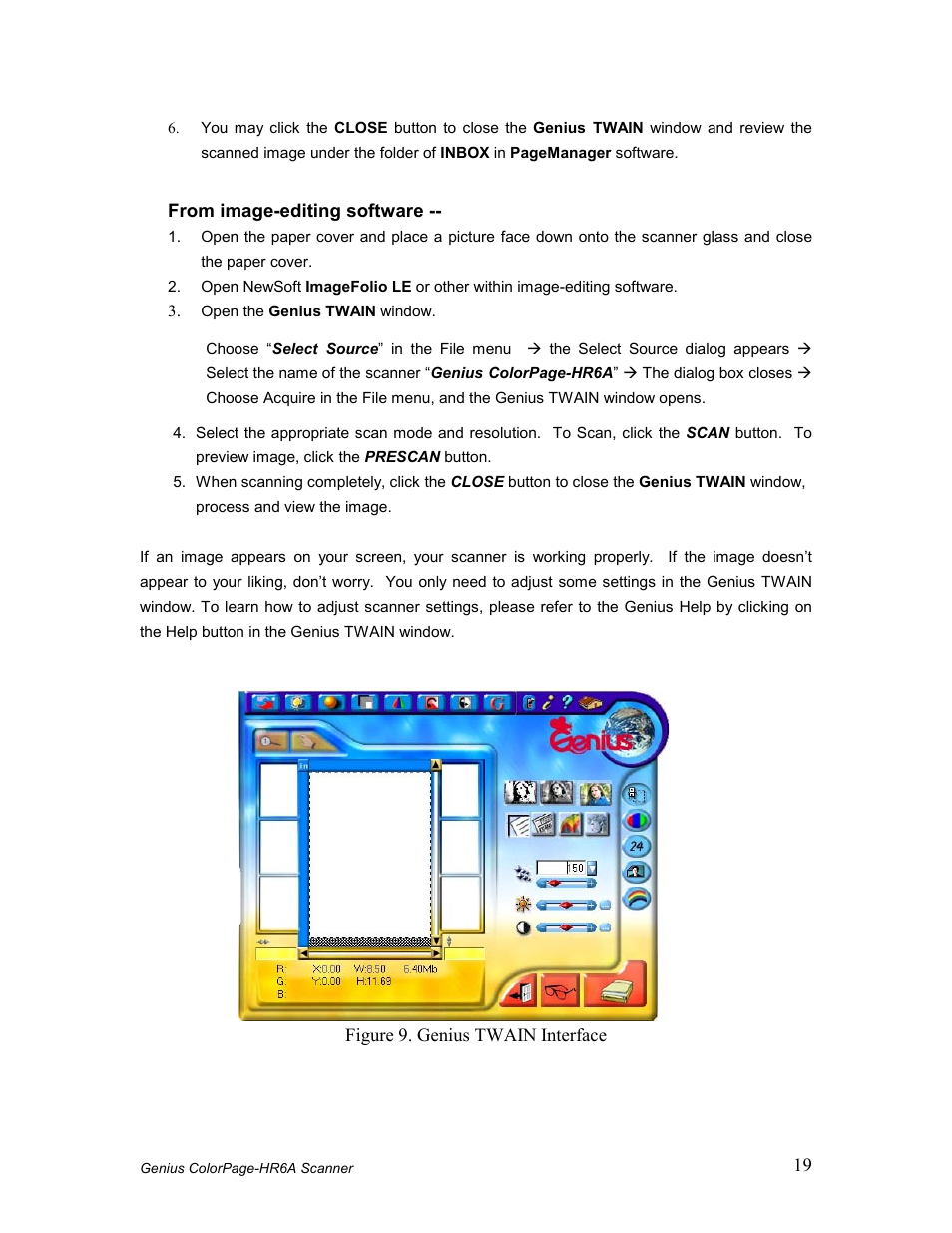 GENIUS COLORPAGE HR6A User Manual | Page 21 / 33