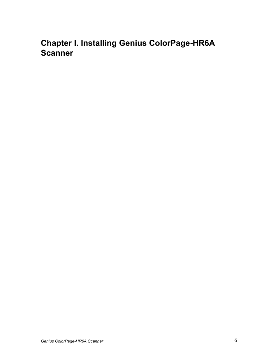 GENIUS COLORPAGE HR6A User Manual | Page 8 / 33