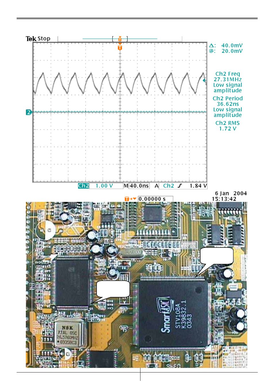 J. check u1 clk_saa signal | GENIUS TVB-S201 PRO User Manual | Page 14 / 18