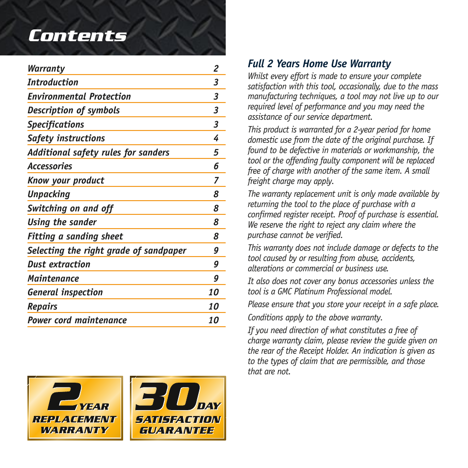 Global Machinery Company SA186 User Manual | Page 2 / 11