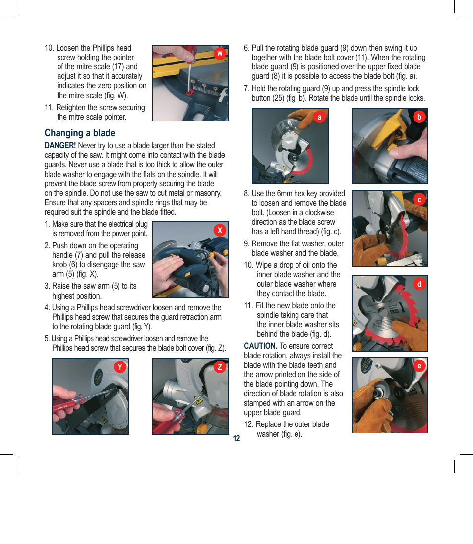 Global Machinery Company SYT210 User Manual | Page 12 / 20