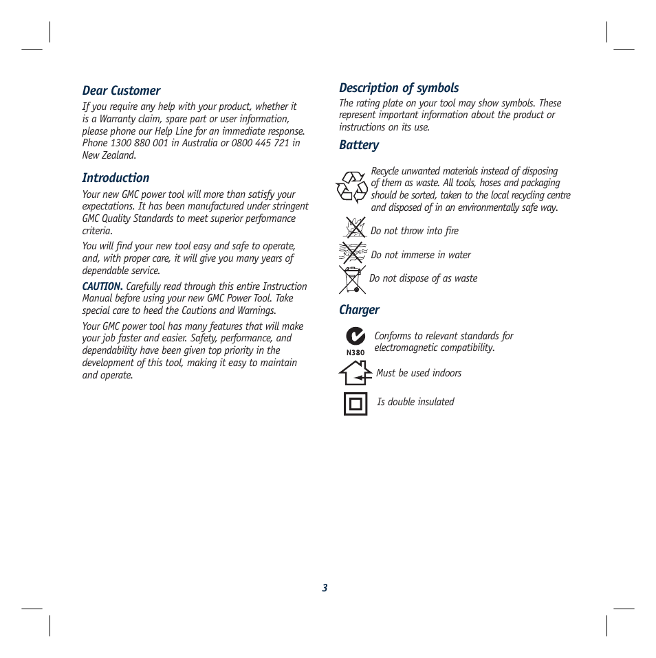 Global Machinery Company VEC117 User Manual | Page 3 / 16