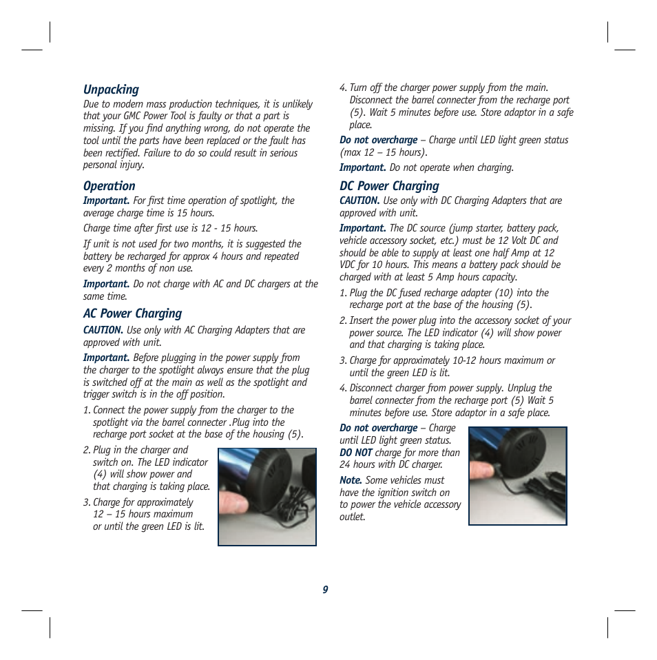 Global Machinery Company VEC117 User Manual | Page 9 / 16