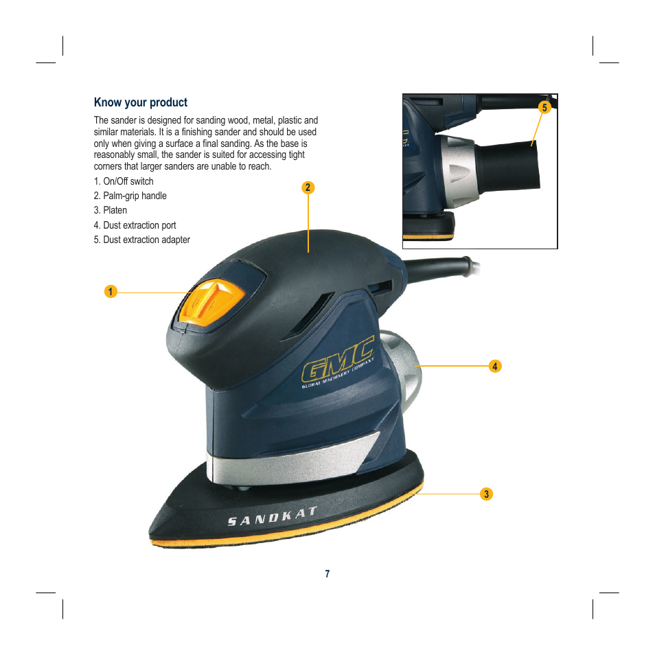 Global Machinery Company KAT150B User Manual | Page 7 / 12