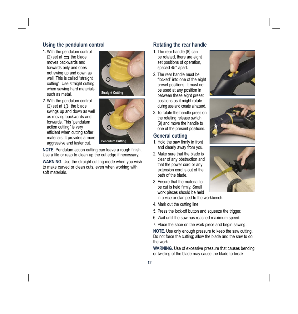 Global Machinery Company DC18V User Manual | Page 12 / 16