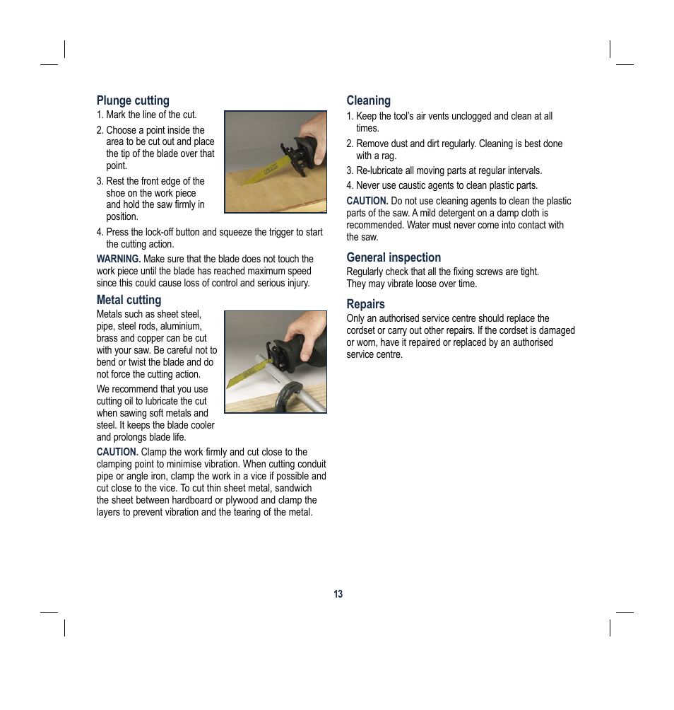 Global Machinery Company DC18V User Manual | Page 13 / 16