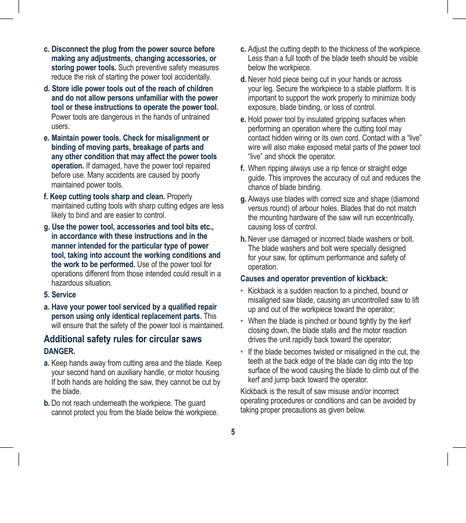 Global Machinery Company CS011A User Manual | Page 5 / 12