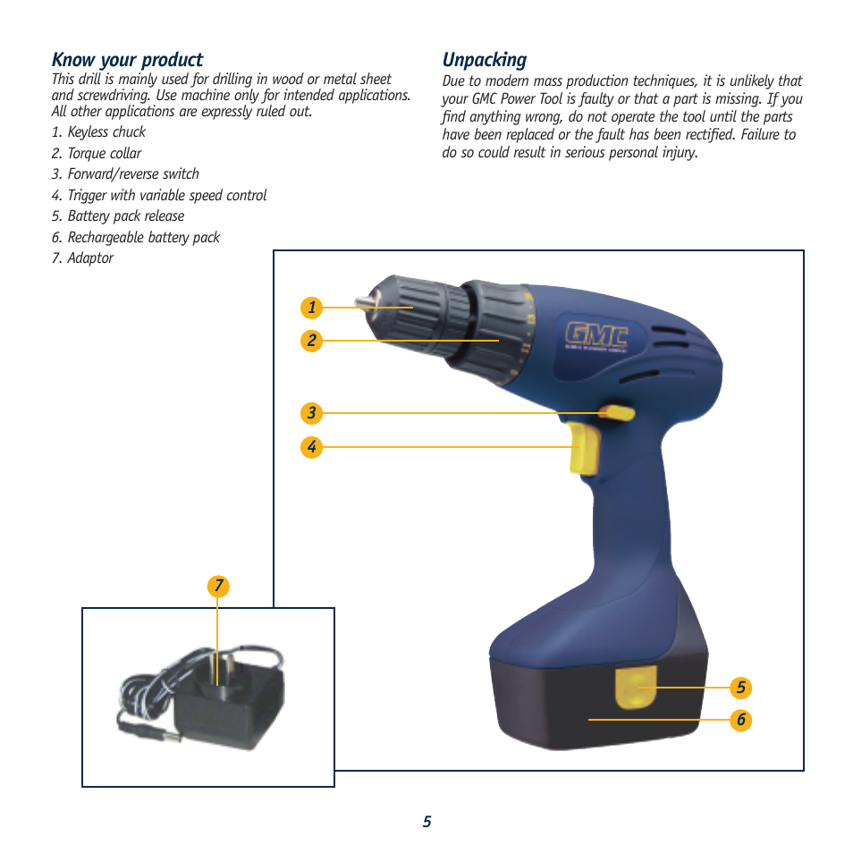 Global Machinery Company 444B User Manual | Page 5 / 8