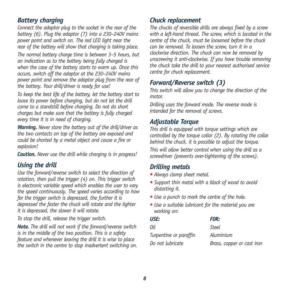 Global Machinery Company 444B User Manual | Page 6 / 8