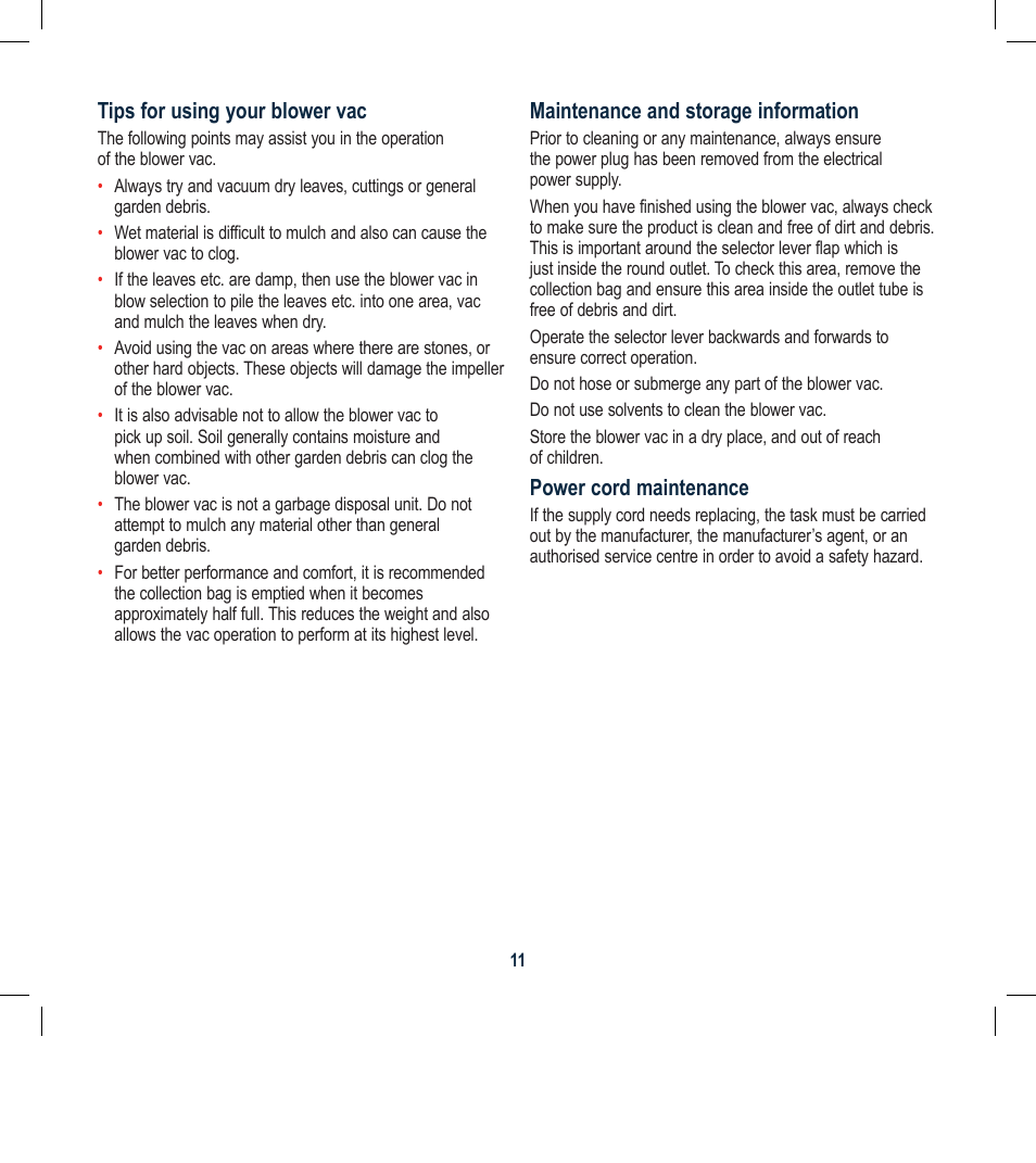 Global Machinery Company BLV8000A User Manual | Page 11 / 12