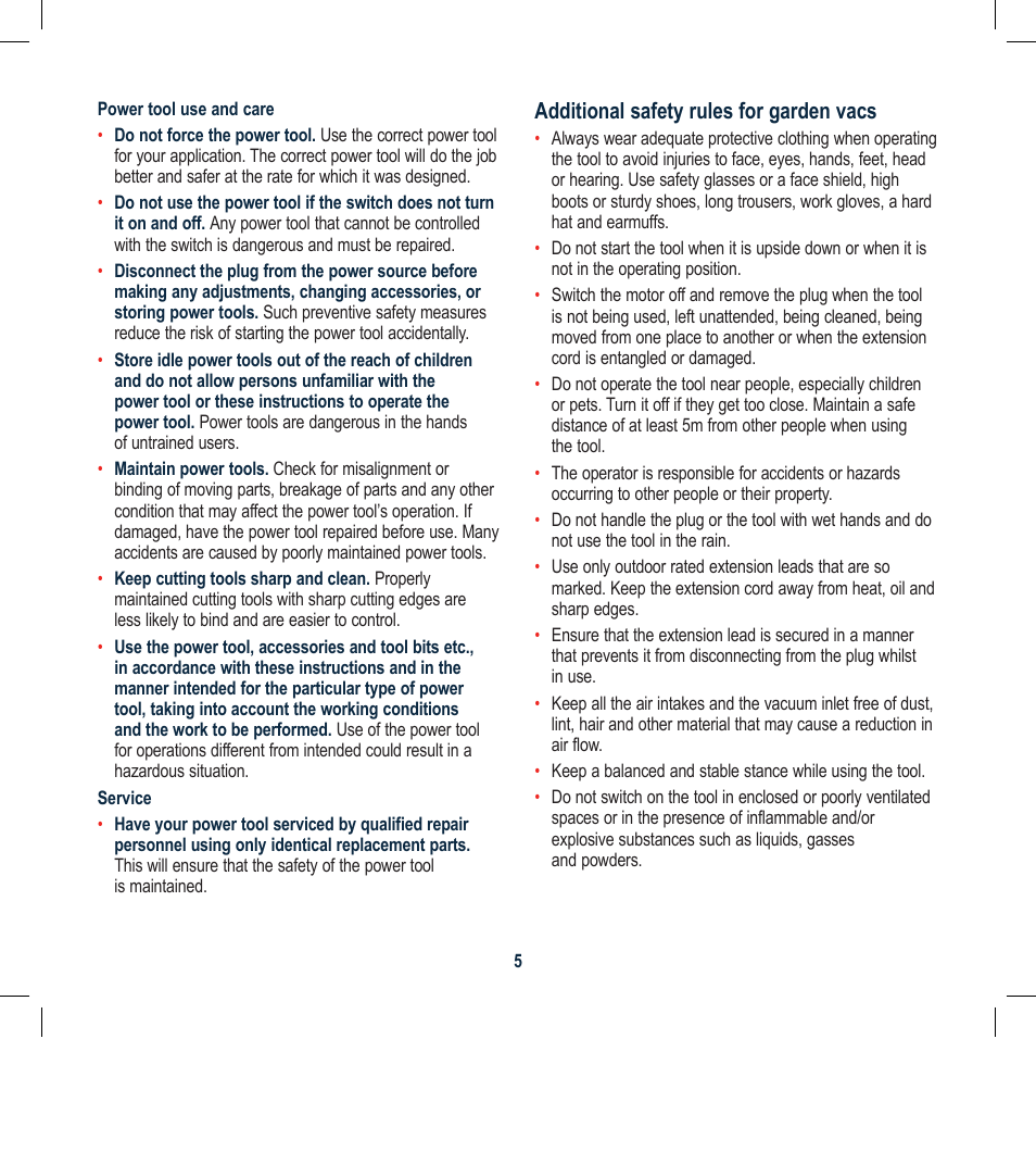 Global Machinery Company BLV8000A User Manual | Page 5 / 12