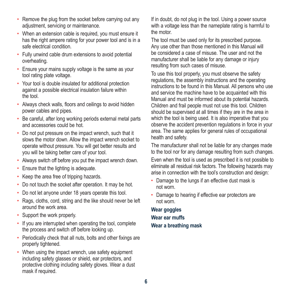 Global Machinery Company IW1000 User Manual | Page 6 / 12