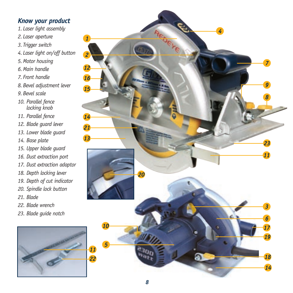 Global Machinery Company LS236LS User Manual | Page 8 / 15