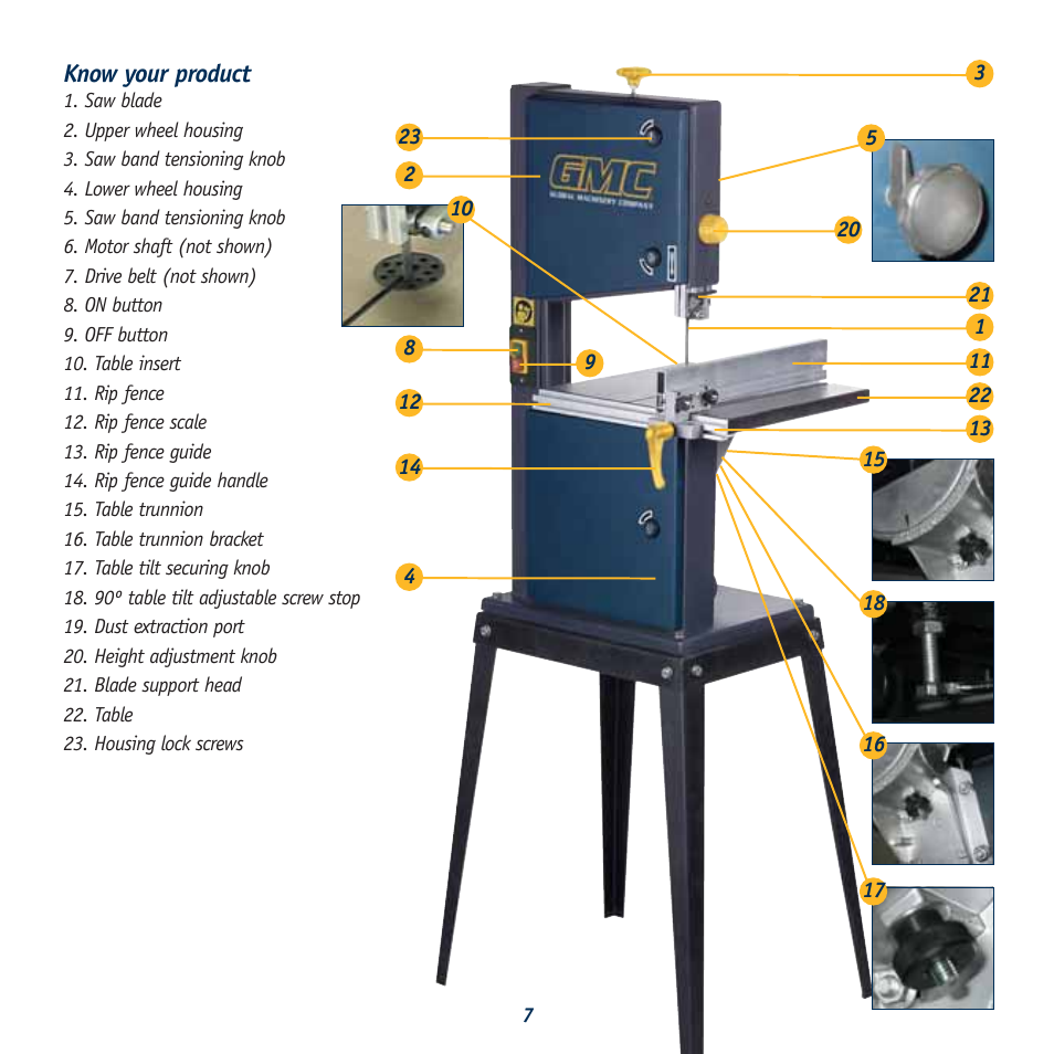 Global Machinery Company RBS10 User Manual | Page 7 / 11