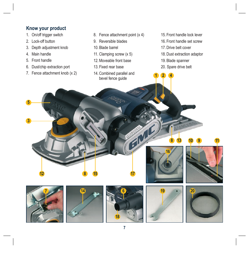 Global Machinery Company BFPCF User Manual | Page 7 / 16