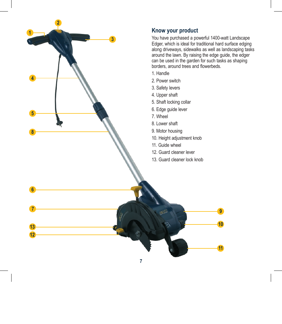Global Machinery Company EDG3 User Manual | Page 7 / 12