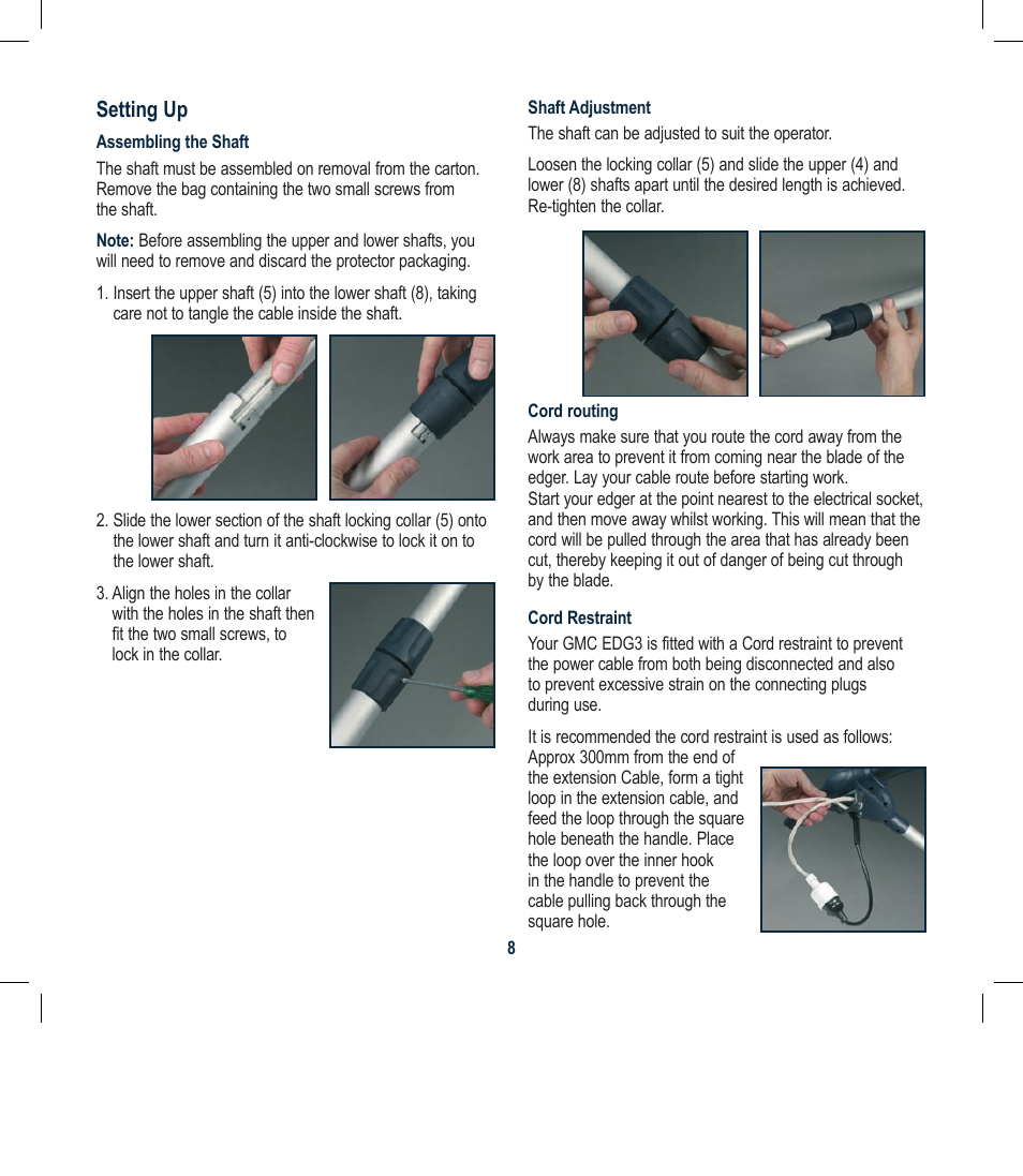 Global Machinery Company EDG3 User Manual | Page 8 / 12
