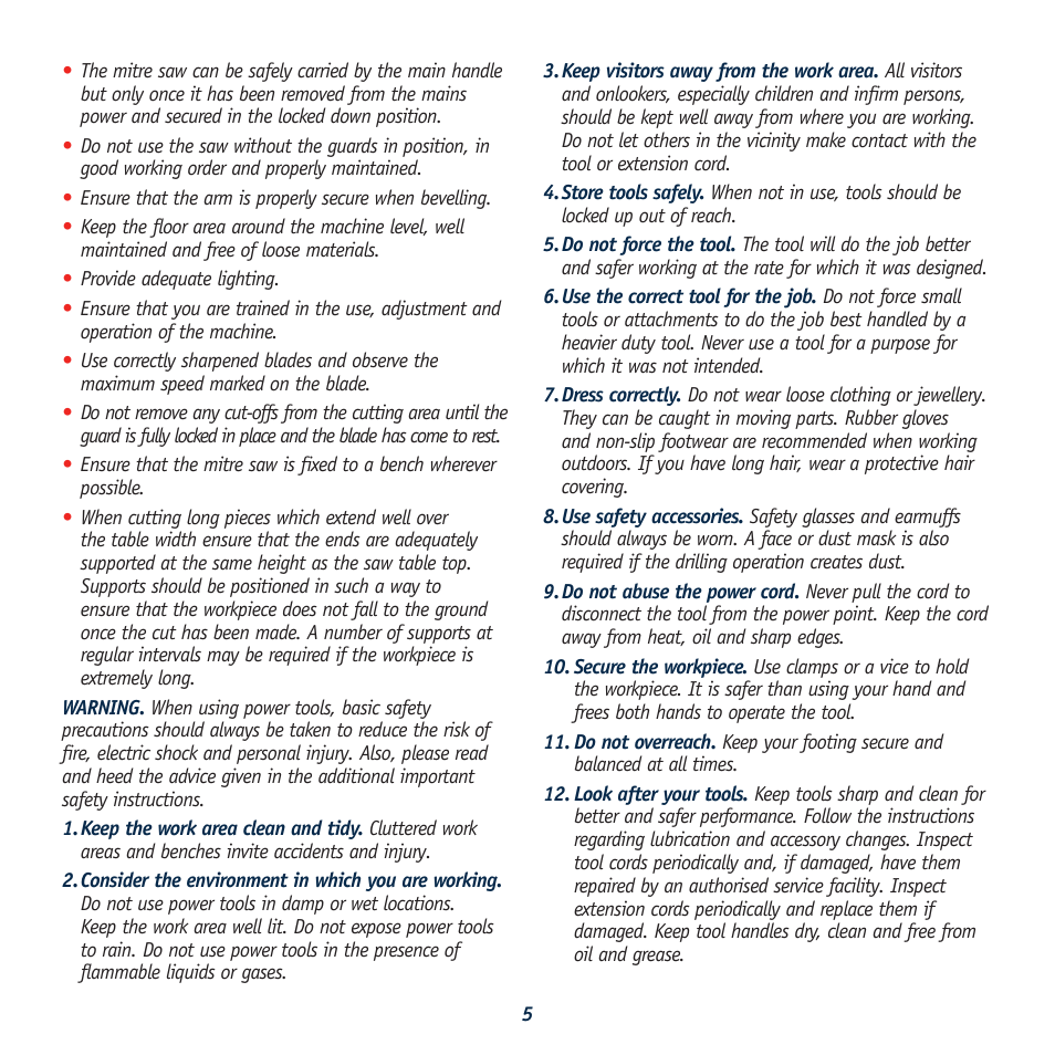 Global Machinery Company LS211 User Manual | Page 5 / 20