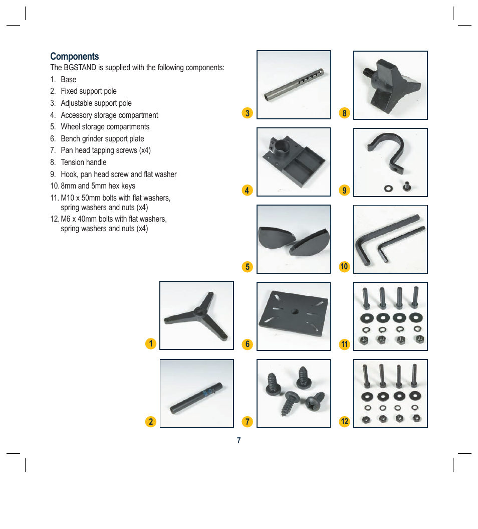 Global Machinery Company NTS2000A User Manual | Page 7 / 12