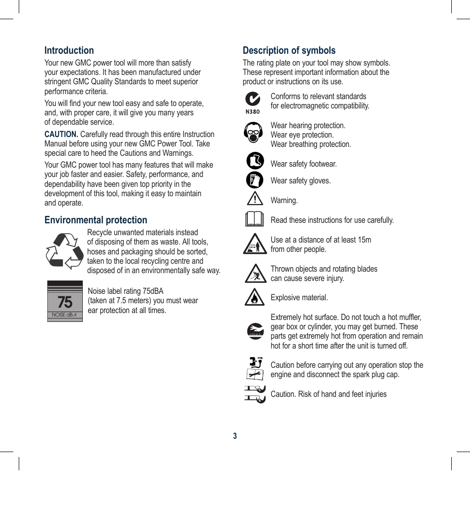 Global Machinery Company RL504 User Manual | Page 3 / 12