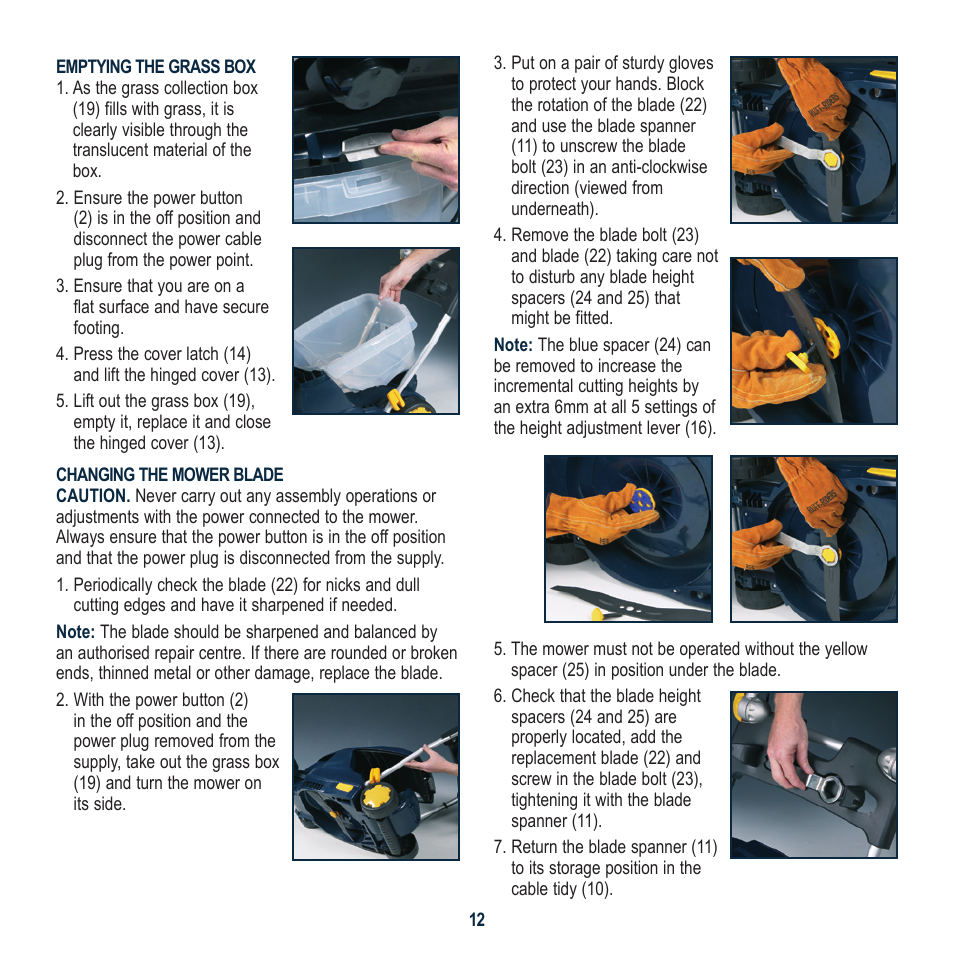 Global Machinery Company 1700W User Manual | Page 12 / 16