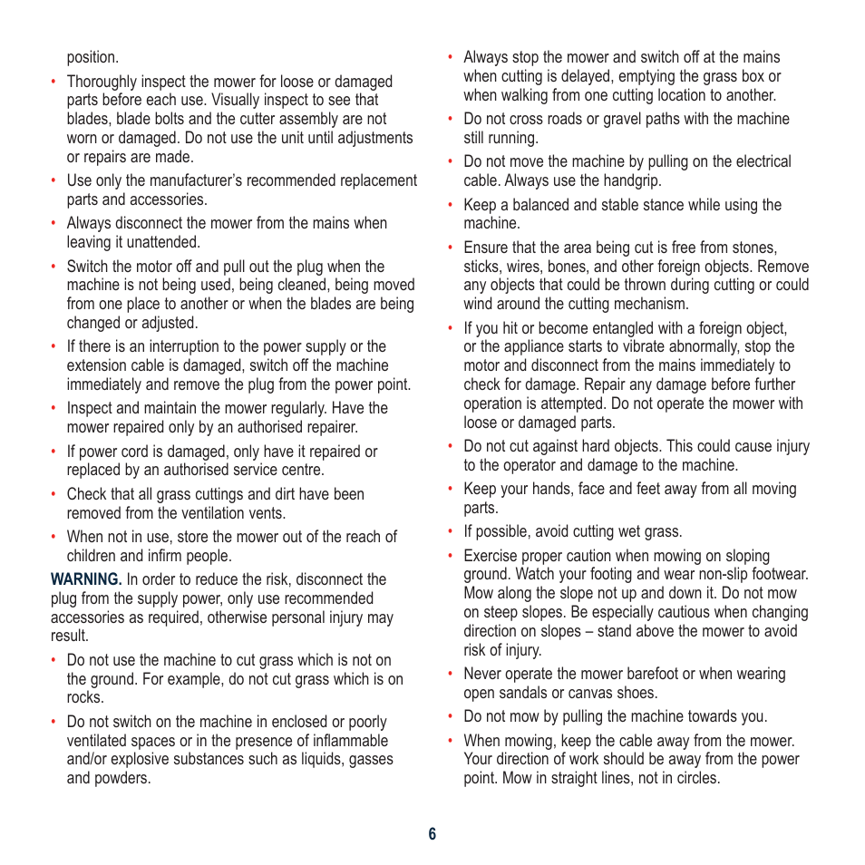 Global Machinery Company 1700W User Manual | Page 6 / 16