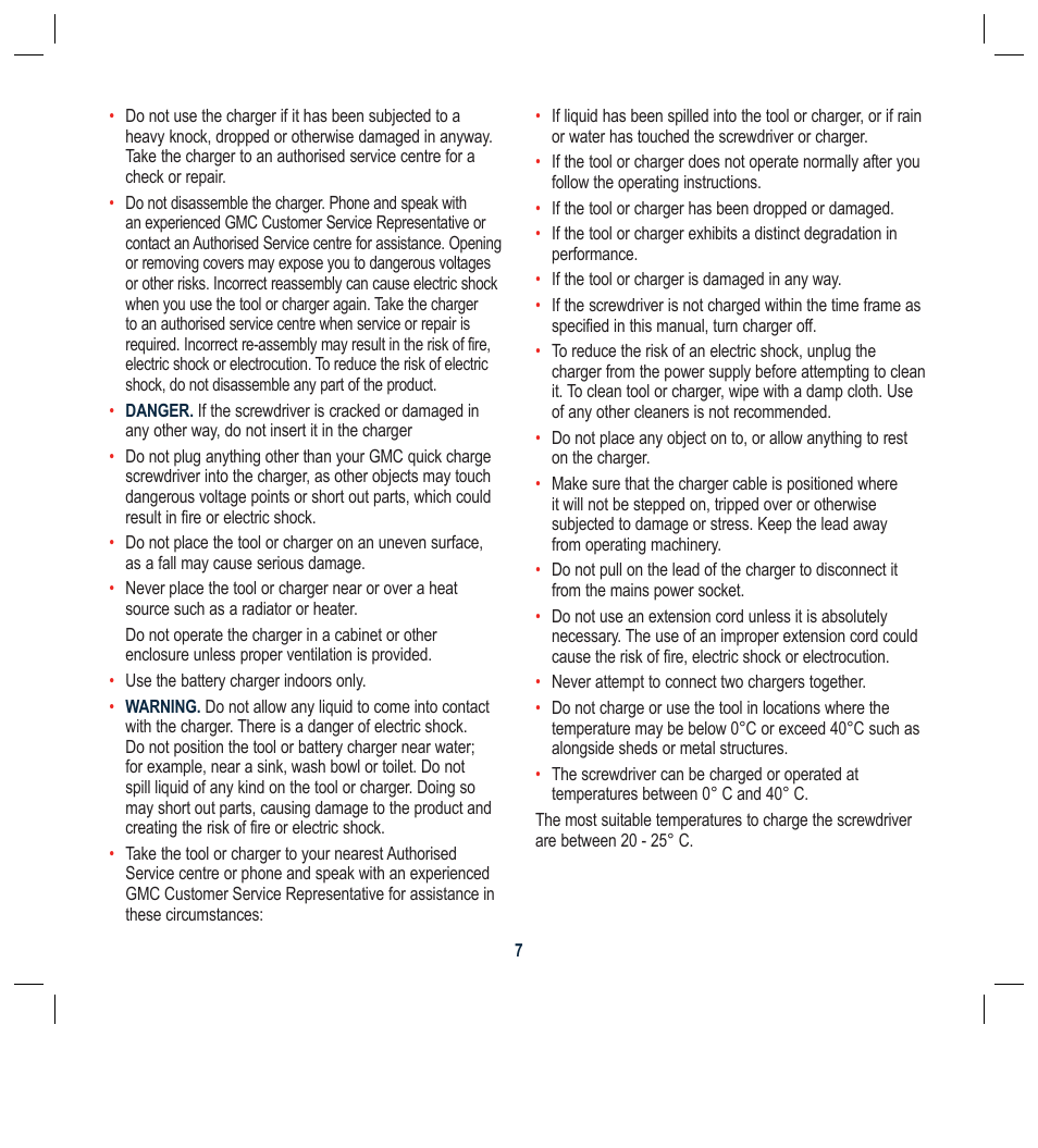 Global Machinery Company FQC54V User Manual | Page 7 / 12