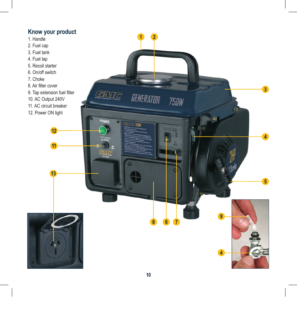 Global Machinery Company FCG001 User Manual | Page 10 / 20