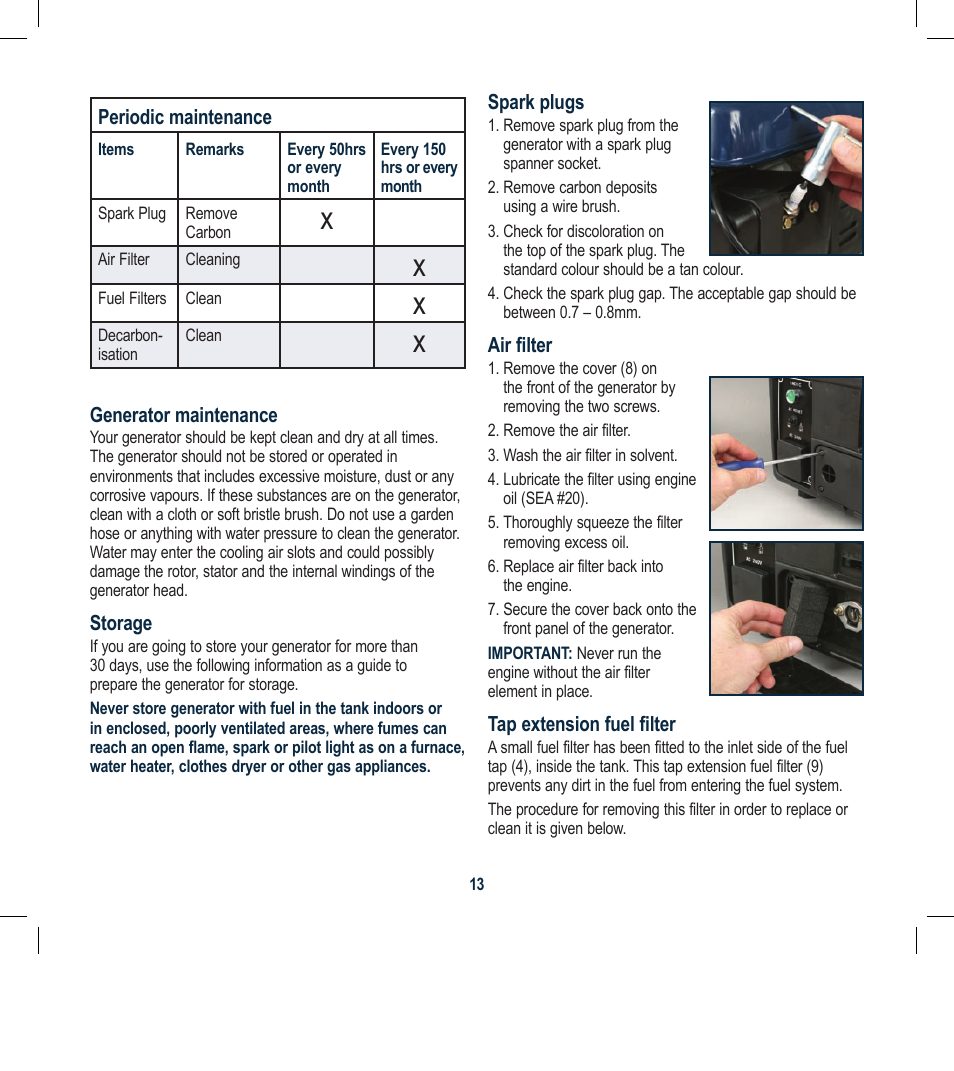 Global Machinery Company FCG001 User Manual | Page 13 / 20