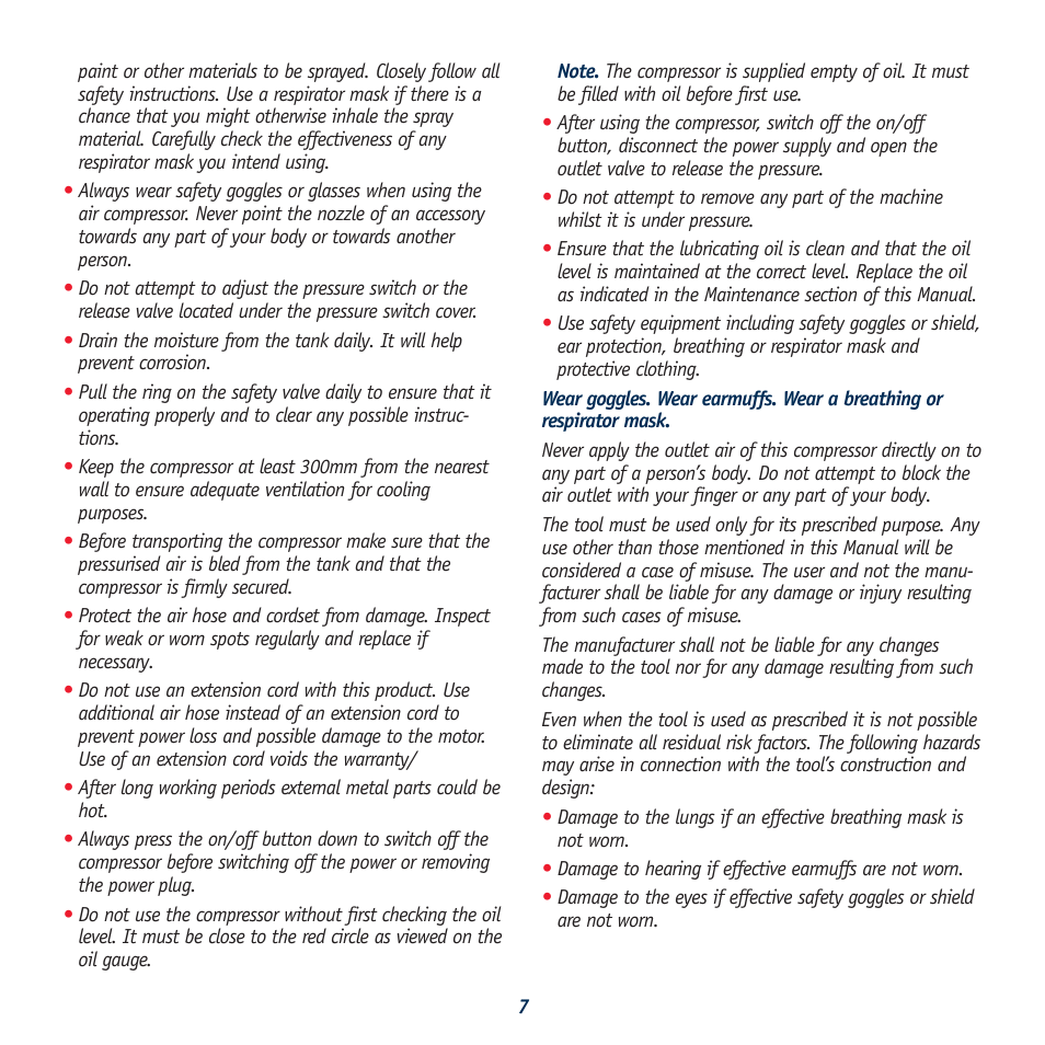 Global Machinery Company AC40L User Manual | Page 7 / 16