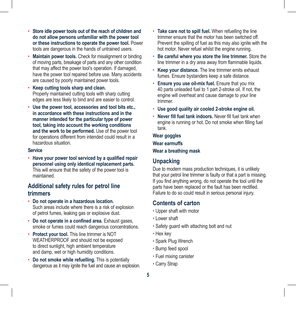 Global Machinery Company LTP25SS User Manual | Page 5 / 16