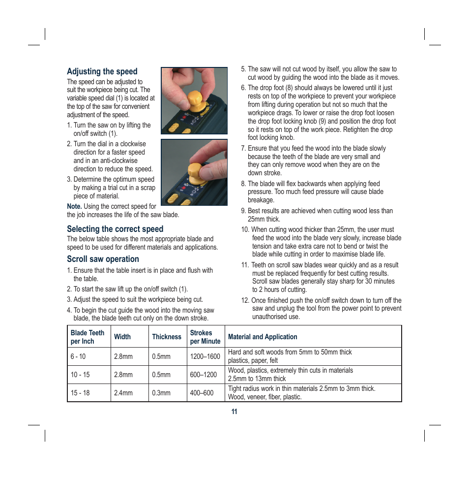 Global Machinery Company LS1620 User Manual | Page 11 / 16