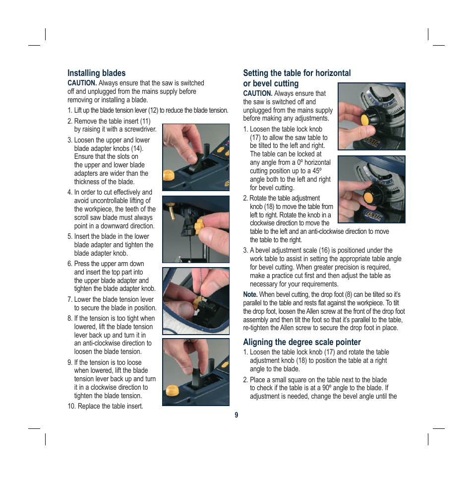 Global Machinery Company LS1620 User Manual | Page 9 / 16